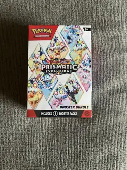 Pokemon TCG: S&V Prismatic Evolutions Booster Bundle (6pks) Factory Sealed - Image 1