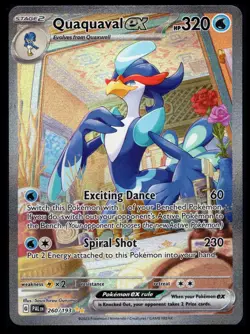 Pokemon Paldea Evolved Quaquaval ex - 260/193 #260 - Image 1