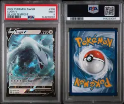 2022 Pokemon SWSH Lugia V Silver Tempest PSA Mint 9 - Image 5