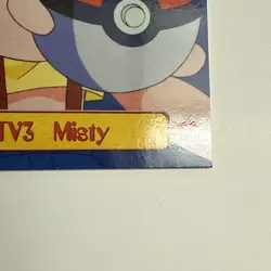 1999 Topps Pokemon TV Animation Edition TV 3 Misty Pokemon Non Holo - Image 5