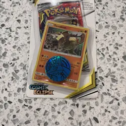 Pokemon S&M Cosmic Eclipse Booster Checklane Blister Pack Terrakion Promo New - Image 4