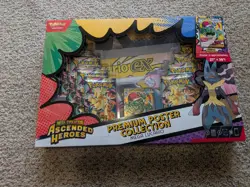Pokemon TCG Ascended Heroes Premium Poster Collection: Lucario SEALED - Image 1