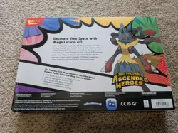 Pokemon TCG Ascended Heroes Premium Poster Collection: Lucario SEALED - Image 2
