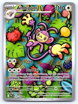 Ambipom 107/094 Illustration Rare Phantasmal Flames Pokemon Near Mint - Image 1