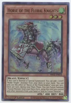 BROL-EN018 Horse of the Floral Knights Ultra Rare 1st Edition Mint YuGiOh Card - Image 1