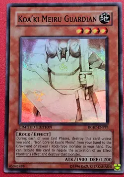 1x Yu-Gi-Oh! Koa'ki Meiru Guardian - RGBT-ENPP3 - Super Rare - Limited - NM - Image 1