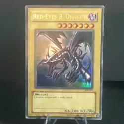 YuGiOh Red-Eyes B. Dragon SDJ-001 Starter Deck Joey Unlimited Ultra Rare Konami - Image 1