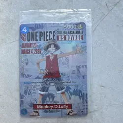 Bandai Namco One Piece Card Game Monkey.D.Luffy P-055 US Voyage Promo Foil 2026 - Image 1