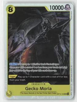 Gecko Moria - OP14-104 OP14-104 The Azure Sea's Seven One Piece Foil NM - Image 1