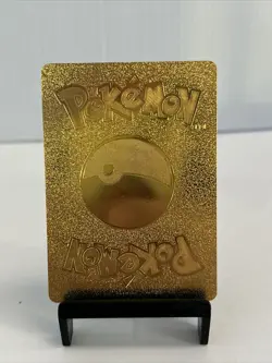 Pikachu Mega Diancie Cosplay Metal Gold Foil Pokemon Card Fan Art Card HP700 - Image 2