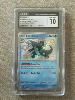 Pokemon Baxcalibur Paldean Fates Card 130/091 CGC 10 Gem Mint - Image 1