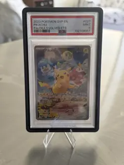 Pikachu 027 Sv: Scarlet & Violet Promo Cards Holo PSA 9 - Image 1