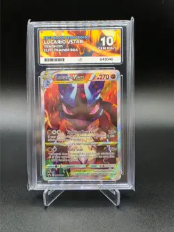 Lucario VSTAR - ACE 10 GEM MINT - ETB Black Star Promo - SWSH291 - Pokemon Cards - Image 1