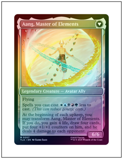 1x Avatar Aang 0207, Foil, Magic the Gathering MTG NM - Image 2