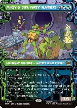 Mikey & Don, Party Planners (Showcase) [TMNT] MTG - Image 1