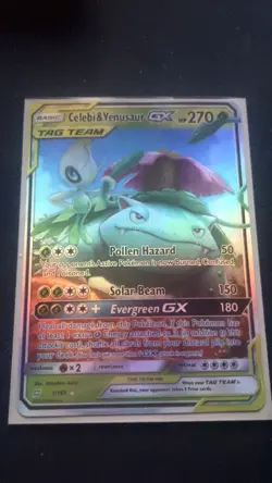 Pokemon TCG Celebi & Venusaur GX Holo Ultra Rare Card Team Up 1/181 NM Condition - Image 3