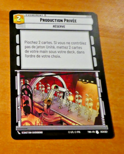 STAR WARS UNLIMITED CARD GAME TCG CARTE 257/262 TWI FR MINT - Image 1
