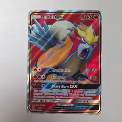 Pokemon Entei GX 71/73 Shining Legends Full Art Ultra Rare Holo Card - Image 1