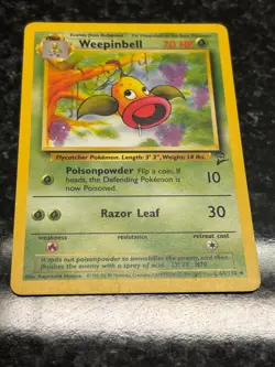 Weepinbell 064/130 Base Set 2 Regular Uncommon NM Vintage Pokemon Card 2000 - Image 3