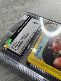 Pokemon Card Krabby CGC 9 Mint, e-Reader Expedition 115/165, 2002 (1A) - Image 5