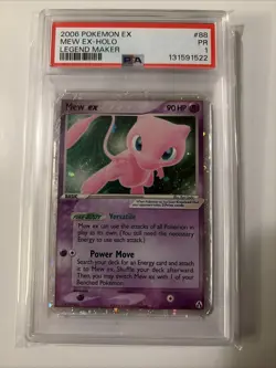 PSA 1 Mew EX Legend Maker Holo Foil Rare 88/92 2006 Pokemon PR - Image 1