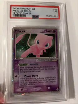 PSA 1 Mew EX Legend Maker Holo Foil Rare 88/92 2006 Pokemon PR - Image 2
