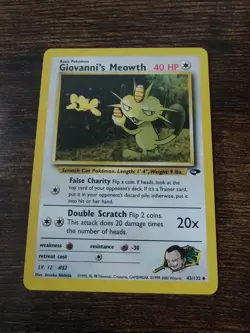 Pokemon Gym Challenge Giovanni's Meowth 43/132 Unlimited - Image 1