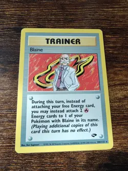 Pokemon Gym Challenge Blaine 100/132 Unlimited - Image 1