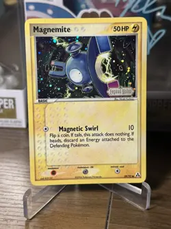 Pokemon TCG Magnemite 59/92 EX Legend Maker Stamped Reverse Holo NM - Image 1