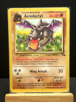 Pokemon '142 Aerodactyl 16/62 Fossil Rare Vintage WOTC 1999 MP - Image 4