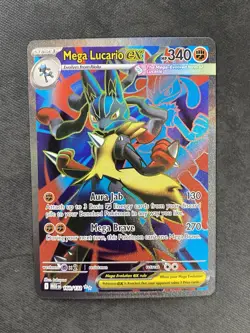2026 Pokemon MEG EN Mega Evolution #160 Mega Lucario ex Ultra Rare - Image 1