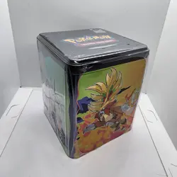 Pokemon TCG Stack 'Em High Tin 3 Packs Inside 2025-New Sealed - Image 1