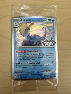 Aurorus 024/088 - Cosmo Holo - Pokemon Perfect Order Stamped Promo SEALED - Image 1