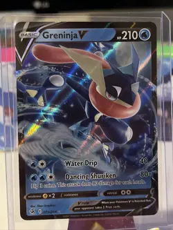 Pokemon TCG Greninja V Fusion Strike 073/264 Holo Ultra Rare Near Mint - Image 1