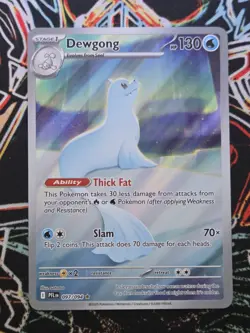 Pokemon TCG - Dewgong 097/094 - Illustration Rare (IR) - Phantasmal Flames NM/M - Image 1