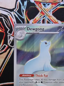 Pokemon TCG - Dewgong 097/094 - Illustration Rare (IR) - Phantasmal Flames NM/M - Image 3