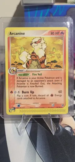 Arcanine Pokemon TCG EX Sandstorm Non Holo Rare Card #15/100 #15 - Image 1