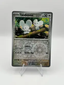 Tandemaus Reverse Holo - 166/193 - Paldea Evolved Pokemon 2023 - Image 1