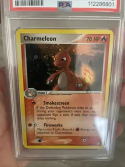 Pokemon Charmeleon #110 Team Rocket Returns PSA 8 - Image 4