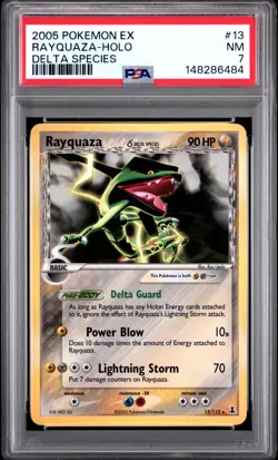 Pokemon TCG - Rayquaza - 13/113 - EX Delta Species - Holo - PSA 7 - Image 1