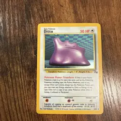1999 Pokemon Fossil Ditto Holo Rare 3/62 WOTC Near Mint Vintage NM - Image 1