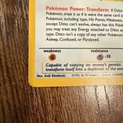 1999 Pokemon Fossil Ditto Holo Rare 3/62 WOTC Near Mint Vintage NM - Image 4