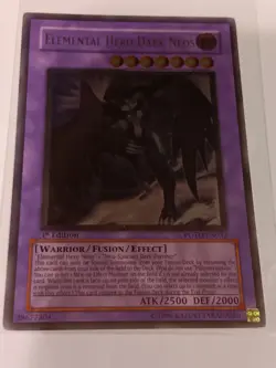 Yu-Gi-Oh! Elemental Hero Dark Neos POTD-EN033 UTR Rare 1st Edition - Image 1