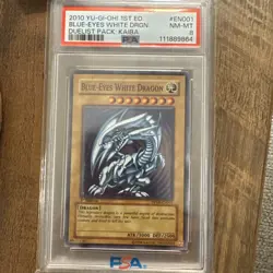 2010 Yu-Gi-Oh Blue Eyes White Dragon DPKB-EN001 / PSA 8 - Image 1