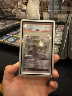 2023 LORCANA EN 1 THE FIRST CHAPTER # 216/204 TINKER BELL - GIANT FAIRY PSA 10 - Image 1