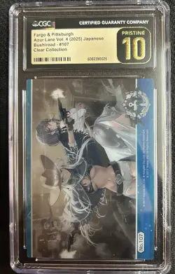 2025 Azur Lane Japanese Vol. 4 Clear Fargo & Pittsburgh #107 CGC 10 PRISTINE - Image 1