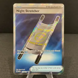 Night Stretcher 173/132 Mega Evolution Full Art Ultra Rare Holo Pokemon TCG Card - Image 1