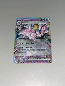 Pokemon TCG Espeon EX Double Rare Prismatic Card 034/131 - Image 1