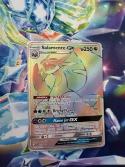 Salamence GX - 73/70 - Pokemon Dragon Majesty Sun & Moon Secret Rare Card NM - Image 1