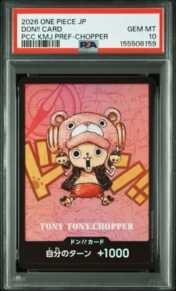 PSA 10 Tony Tony Chopper DON!! Card Promo One Piece Japanese Kumamoto Prefecture - Image 1